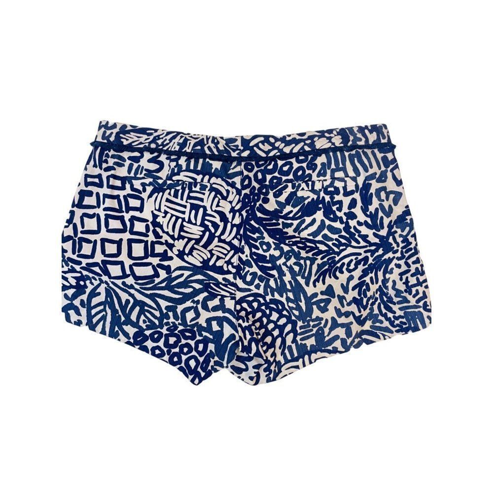 Lilly Pulitzer Adie Shorts Indigo Home Slice Size 6 - Picture 5 of 7